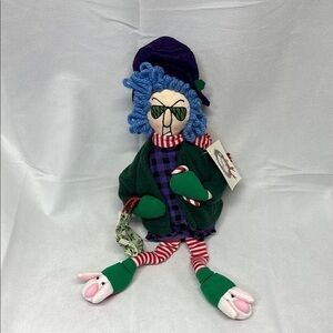 Hallmark Crabby Maxine Plush Doll Bah Humbug 16” Holiday Christmas Shopping